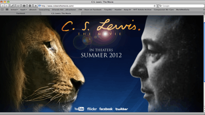 C.S. Lewis The Movie In Theaters Summer 2012