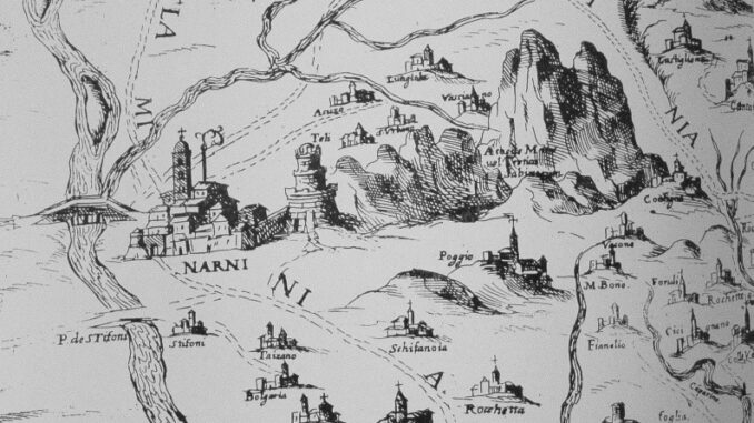 Map of Narnia Italy